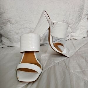 Forever 21 slip on heeled sandals